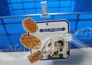 Wobbler thân nhựa quảng cáo bánh JULES