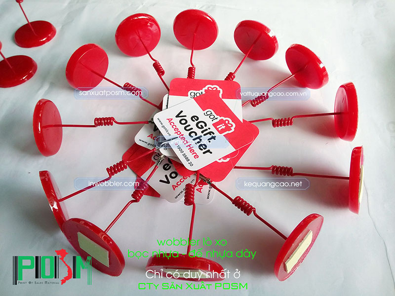 wobbler để bàn đế nhựa wobbler để bàn đế nhựa